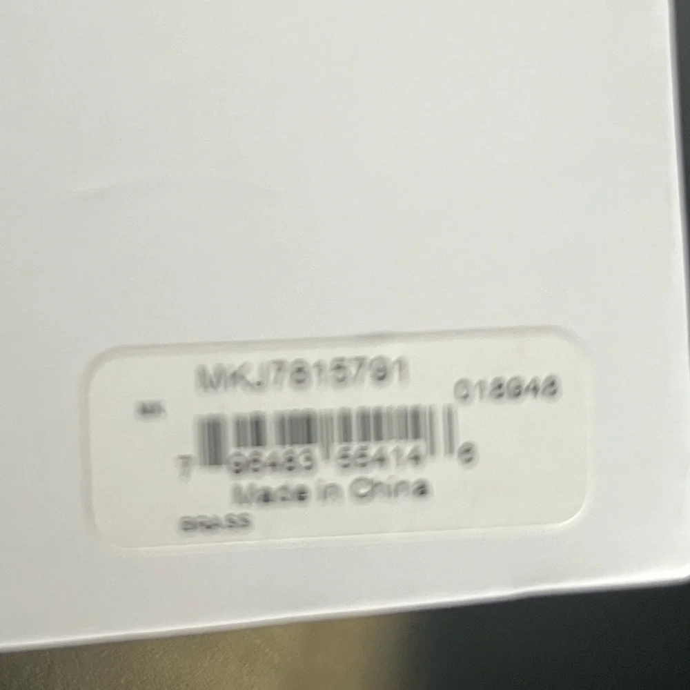 Michael Kors Rose Gold Crystal Heart Stud Earring & Logo Charm necklace Box Set - Picture 5 of 5